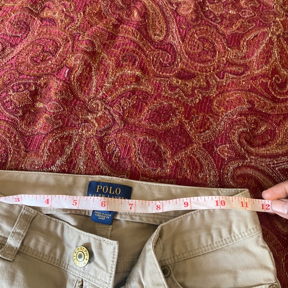 Polo by Ralph Lauren kids Beige pant with Pink Emblem - Picture 4 of 5